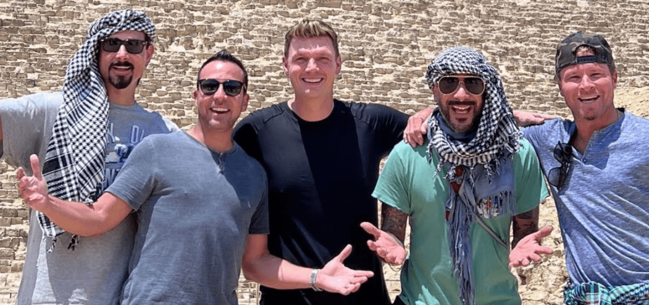 Les Backstreet Boys en Egypte Polture