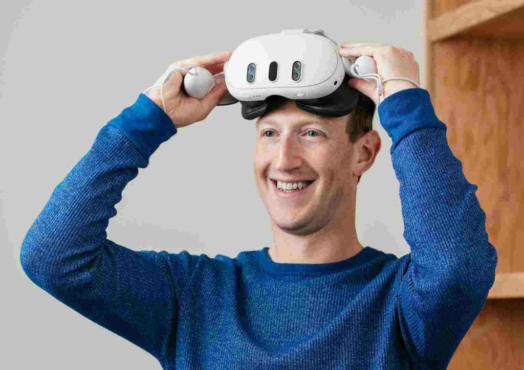 mark zuckerberg casque realite virtuelle