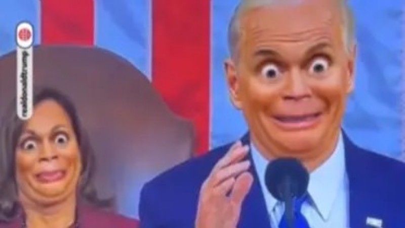 Joe Biden visage filtre